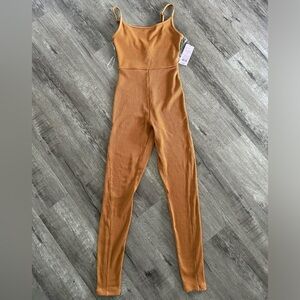 NWT Wild Fable Women’s Ribbed Jumpsuit Tan XS